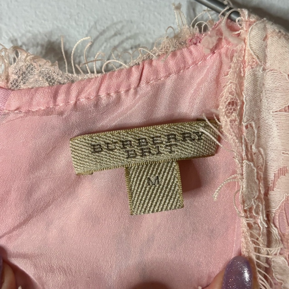 Burberry Brit Pink and Lace Dress - Picture 3 of 4
